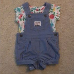 Adorable overall outfit. 3 months. Baby girl